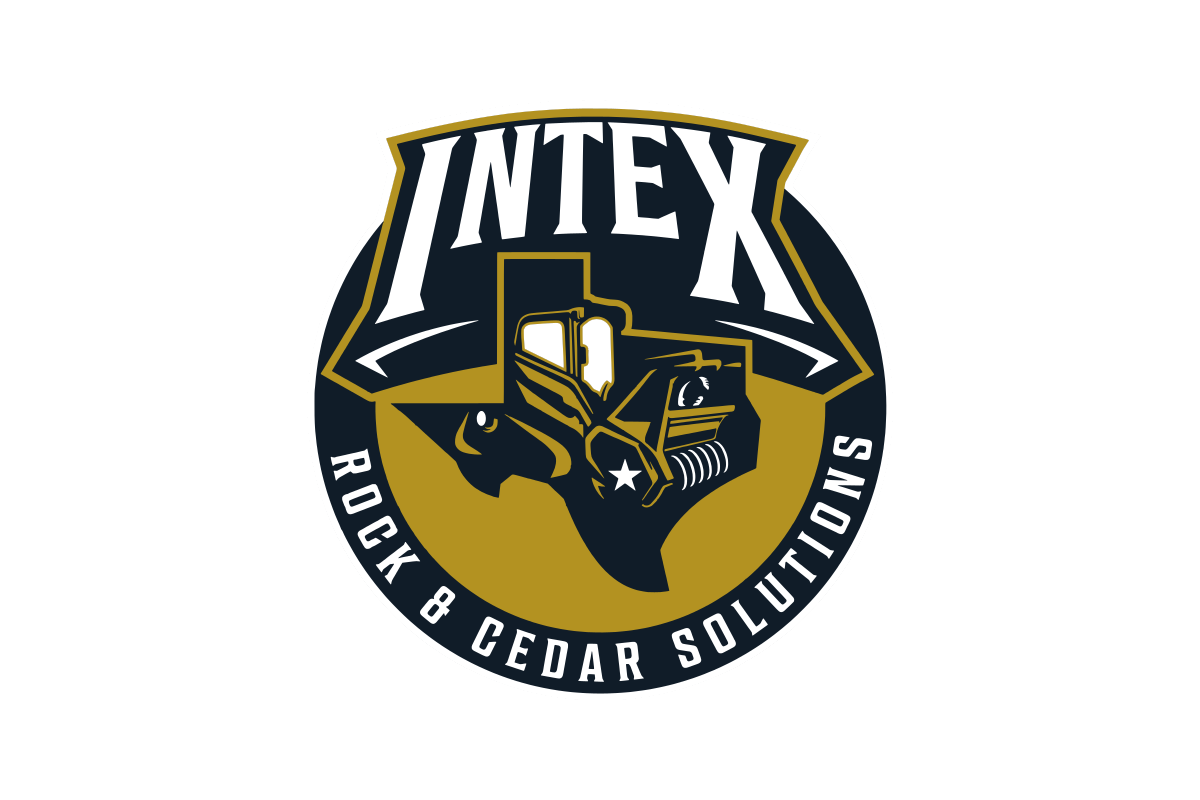 Intex Rock & Cedar Solutions logo: land clearing, rock milling and cedar clearing in Kyle, Texas